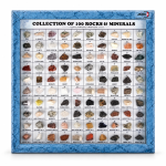 Collection of 100 Rocks and Minerals